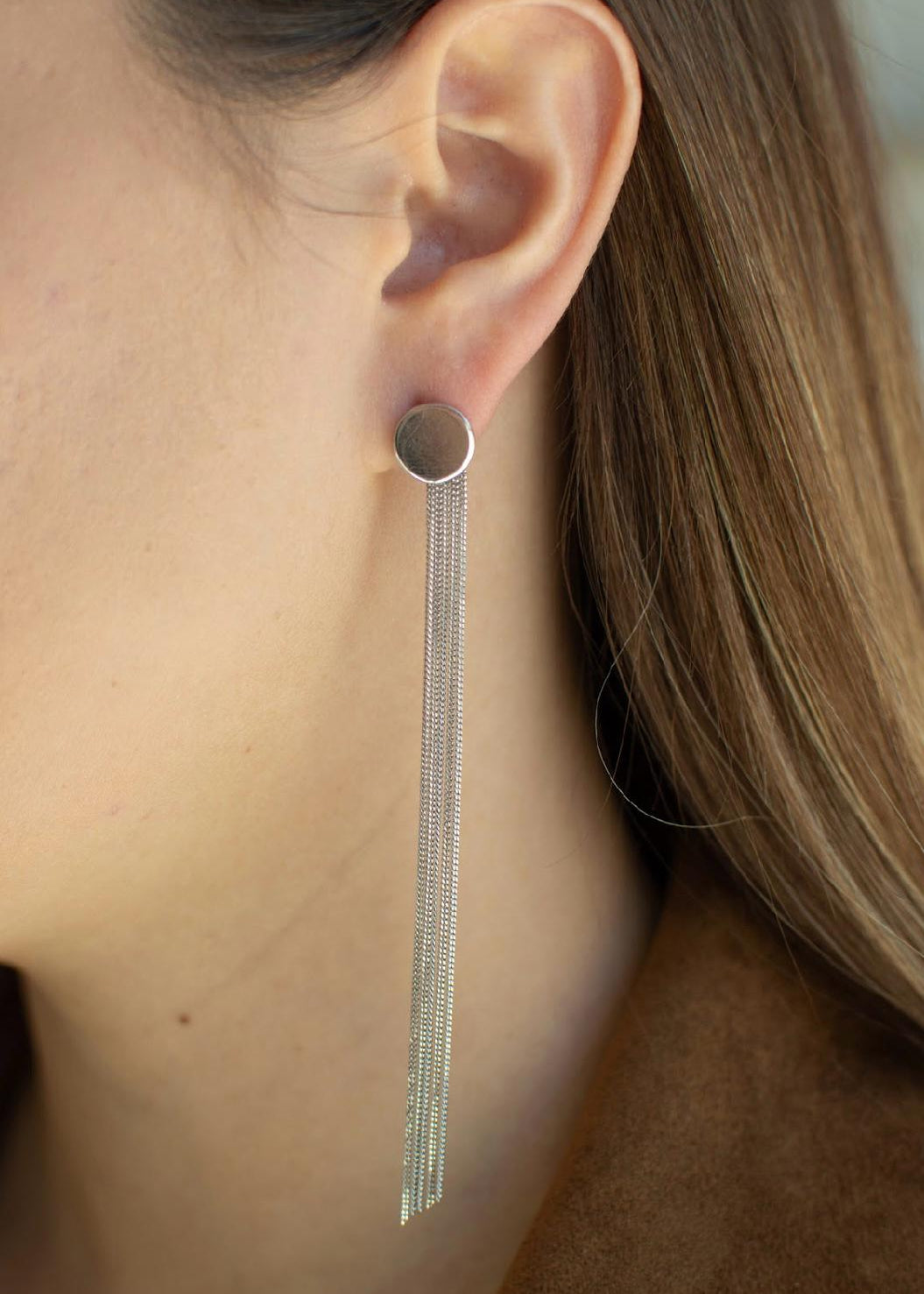 Aretes Waterfall Plata