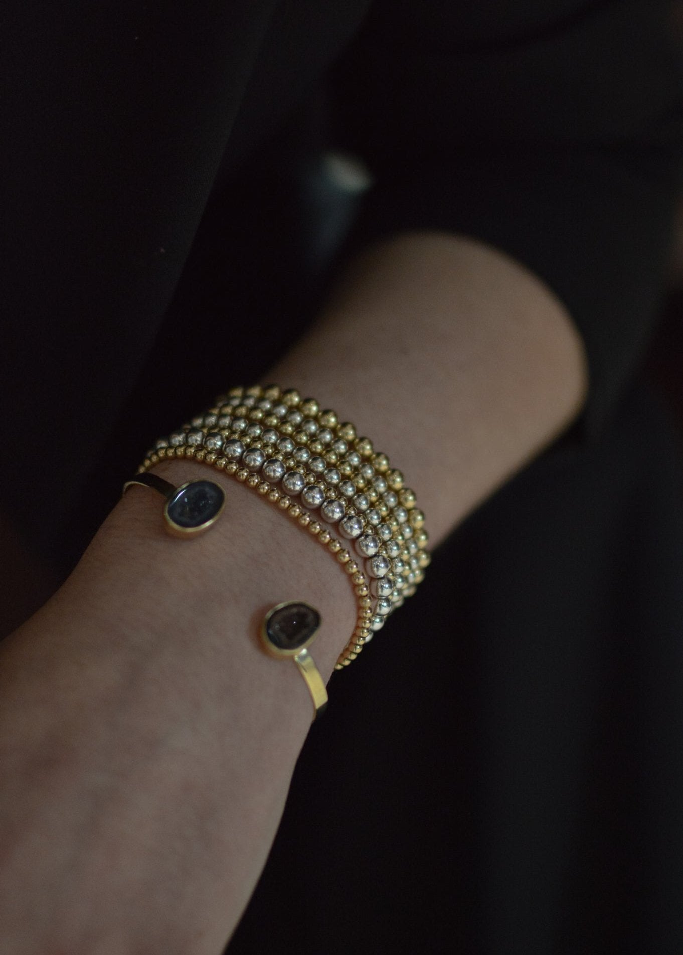 Brazalete Geodas Oro