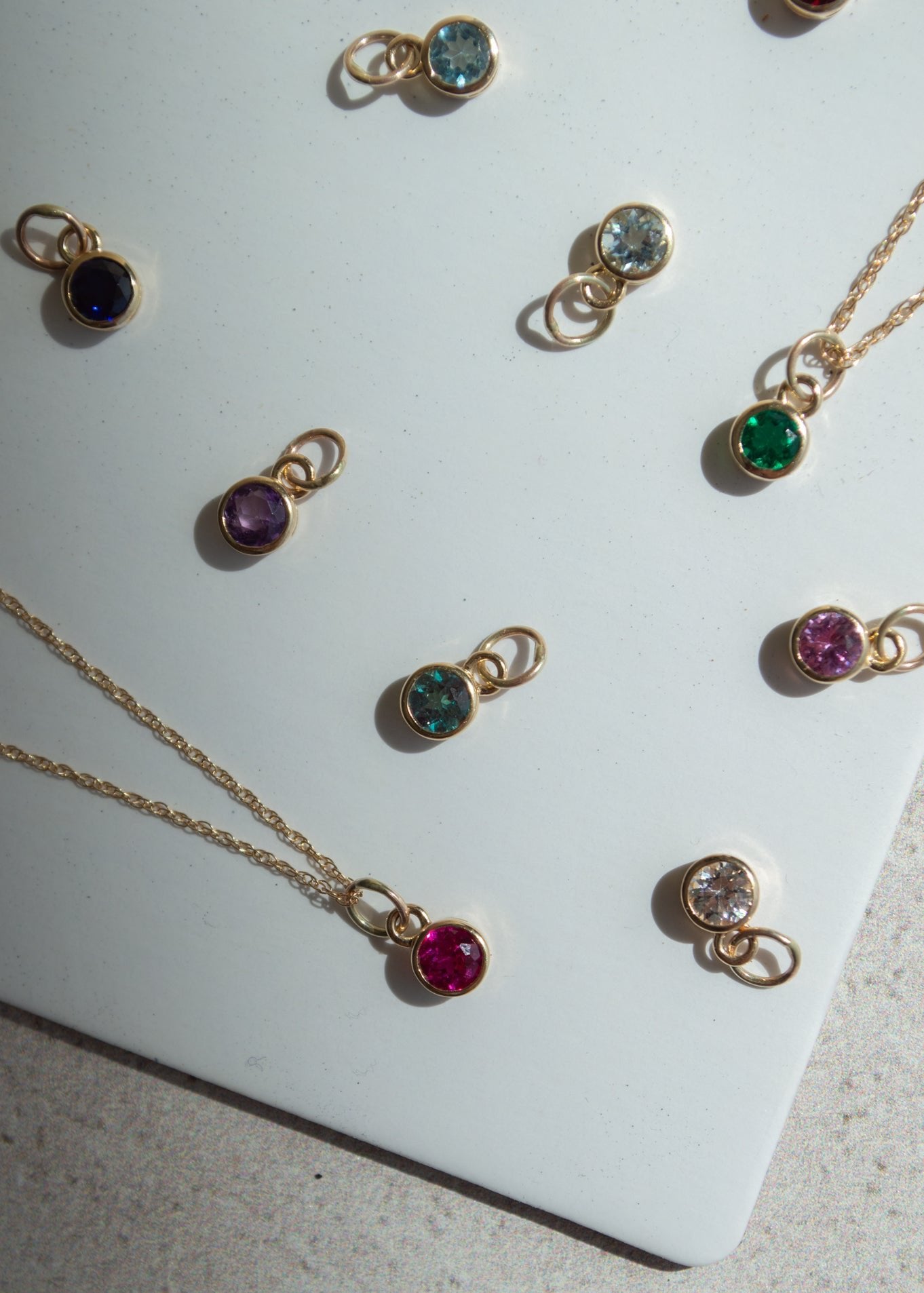 Cadena Birthstone Oro