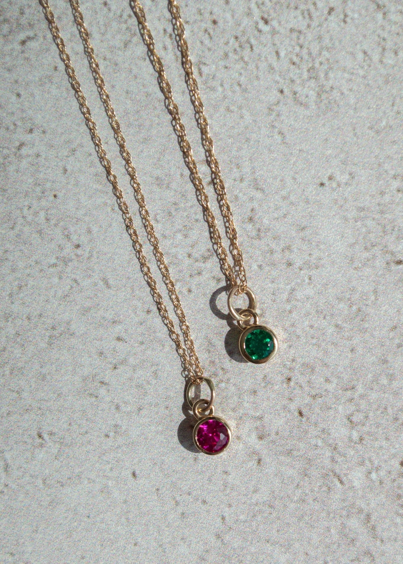 Cadena Birthstone Oro
