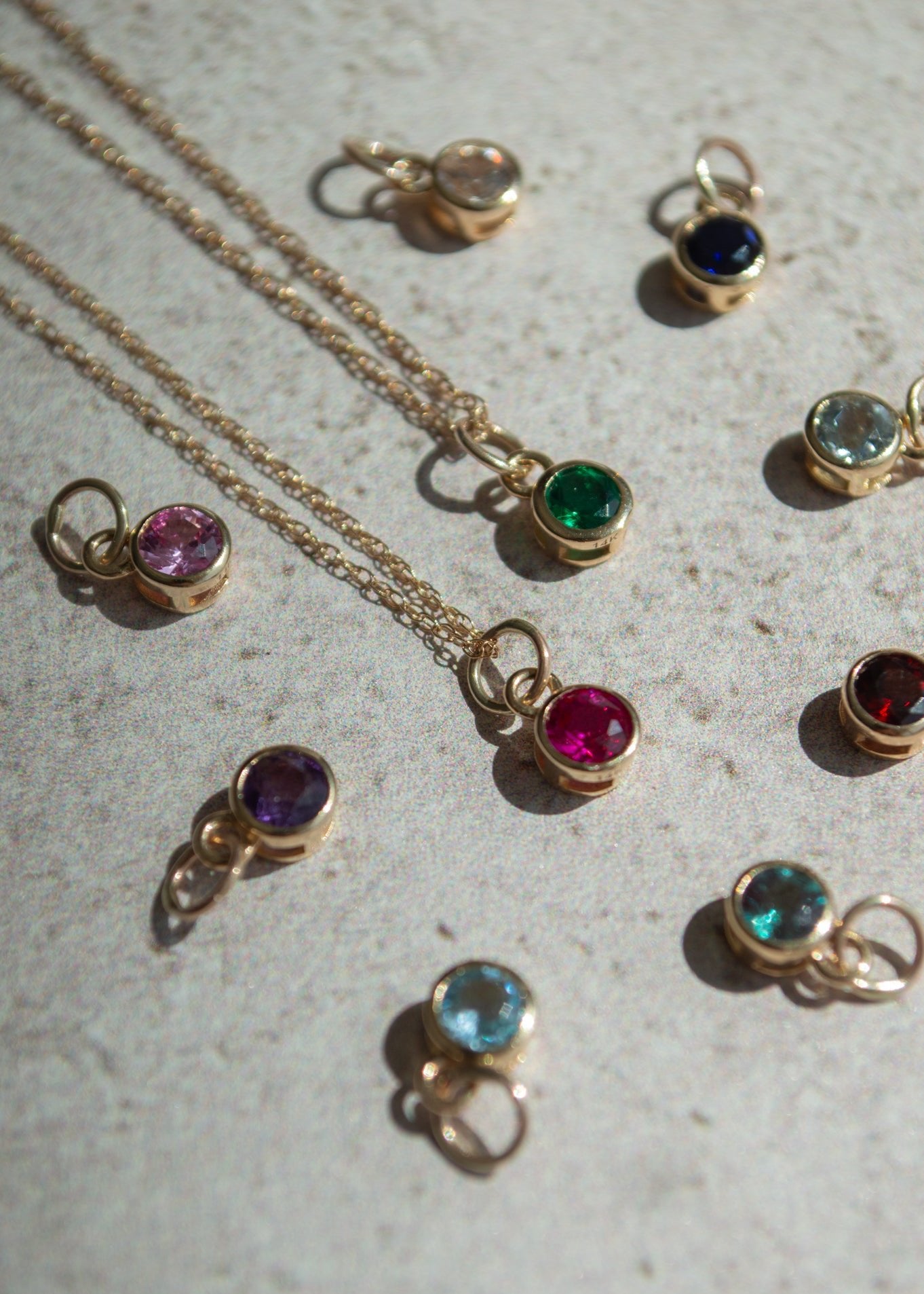 Cadena Birthstone Oro