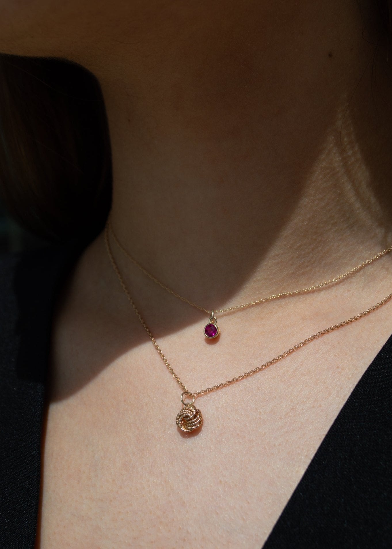 Cadena Birthstone Oro