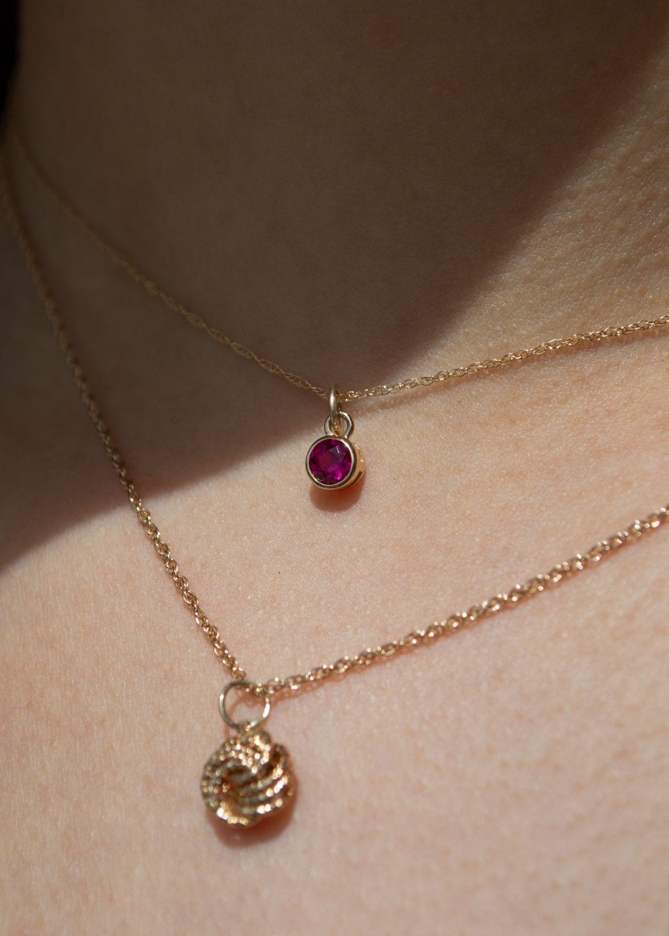 Cadena Birthstone Oro