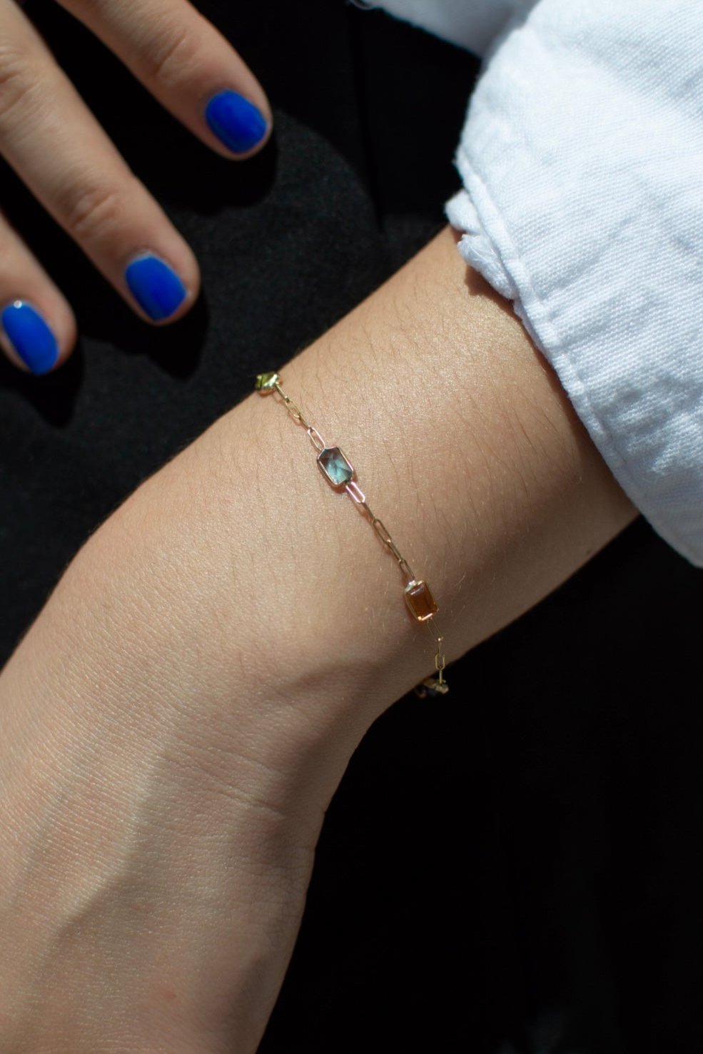 Pulsera Baguette Rainbow