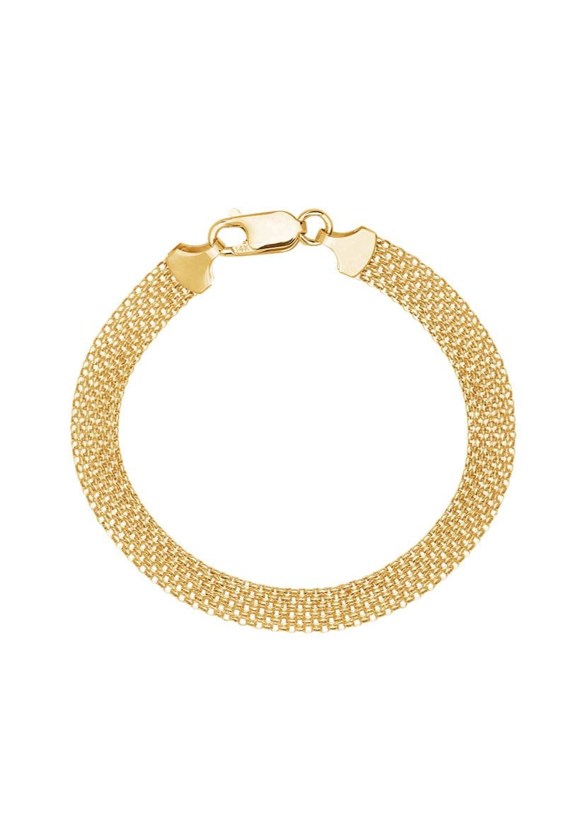 Pulsera Tejida Oro