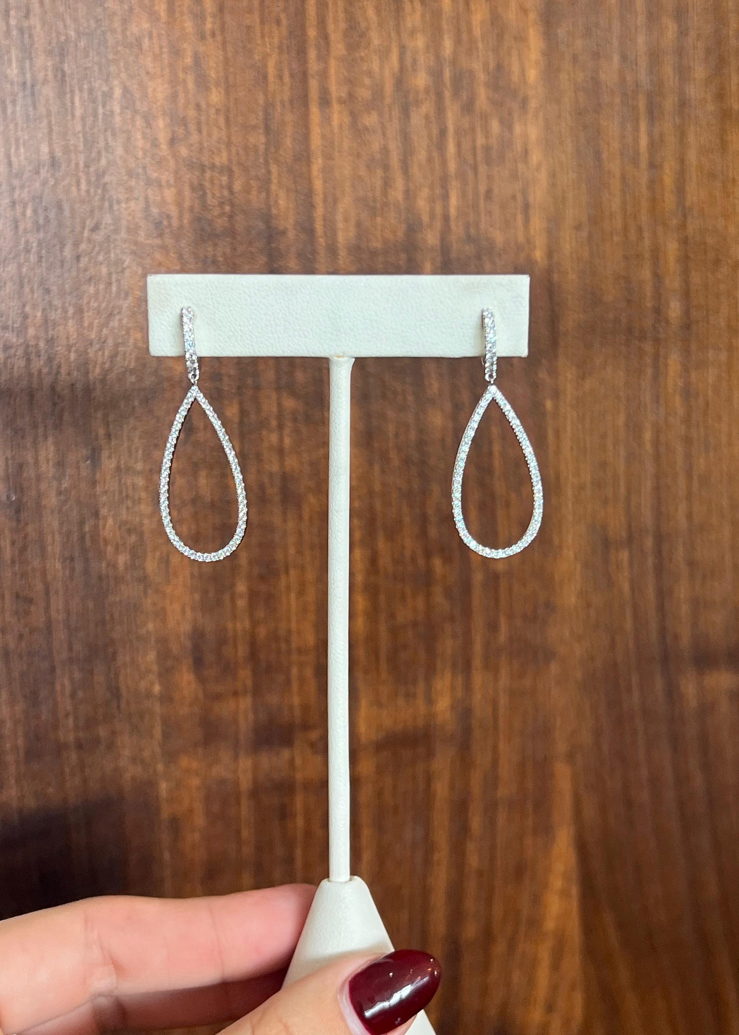 Aretes Colgante Lágrima Oro