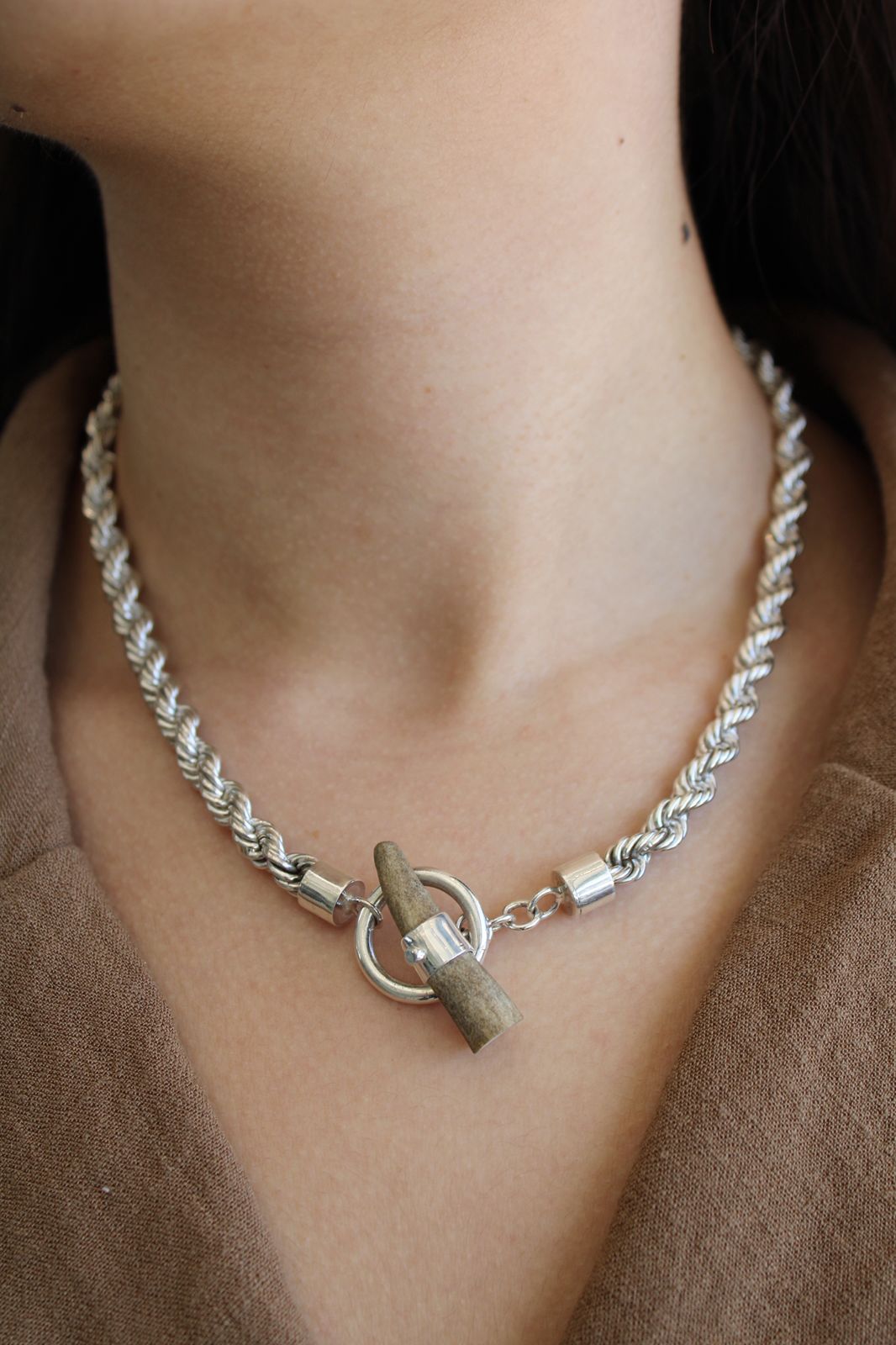 Cadena Torzal Con Broche