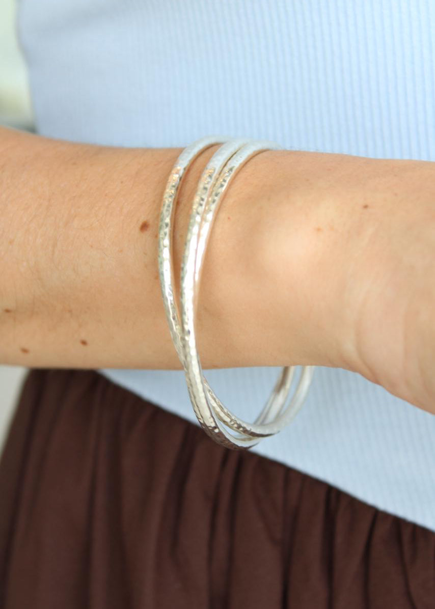 Silver Bangles