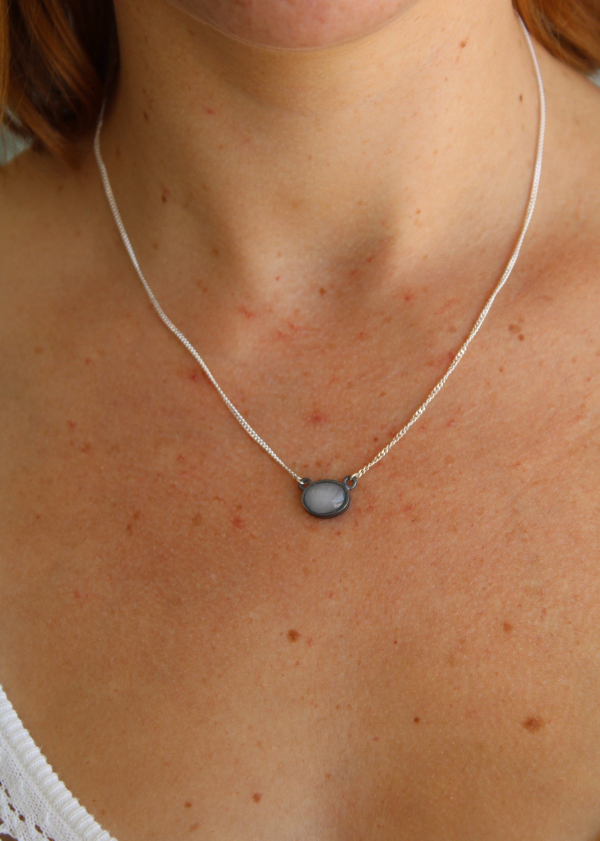 Collar Solitario Plata