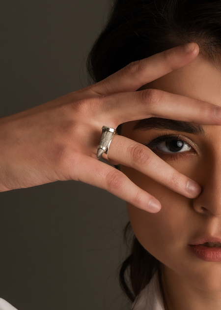 Anillo Cuerno Plata