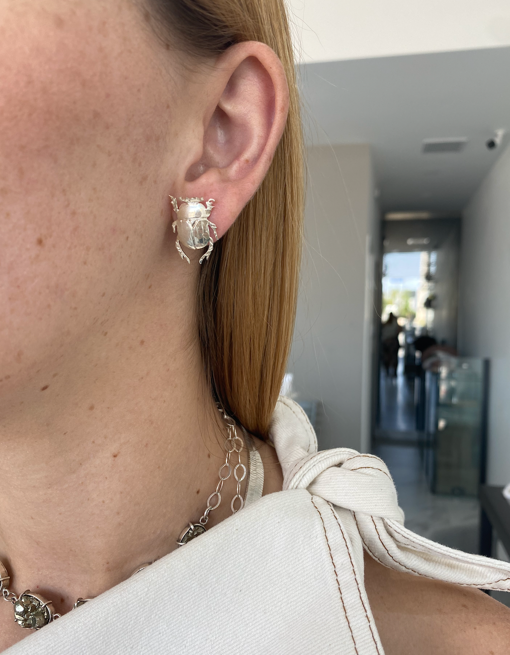 Aretes Escarabajo