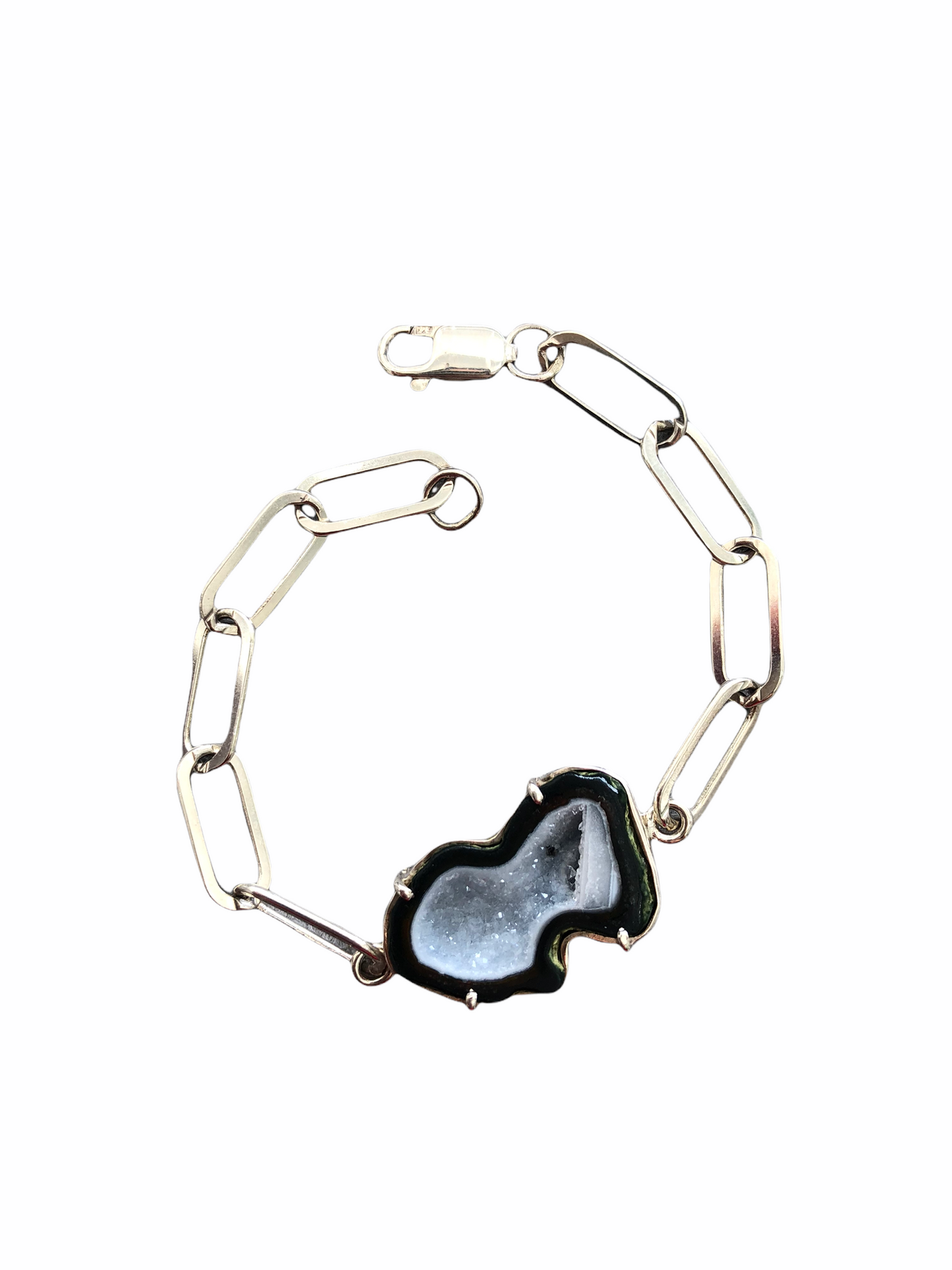 Pulsera Eslabones con Geoda