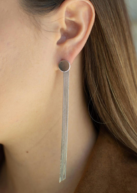 Aretes Waterfall Plata