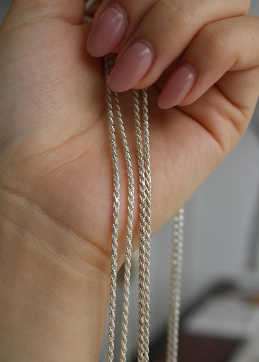 Cadena Torzal Plata