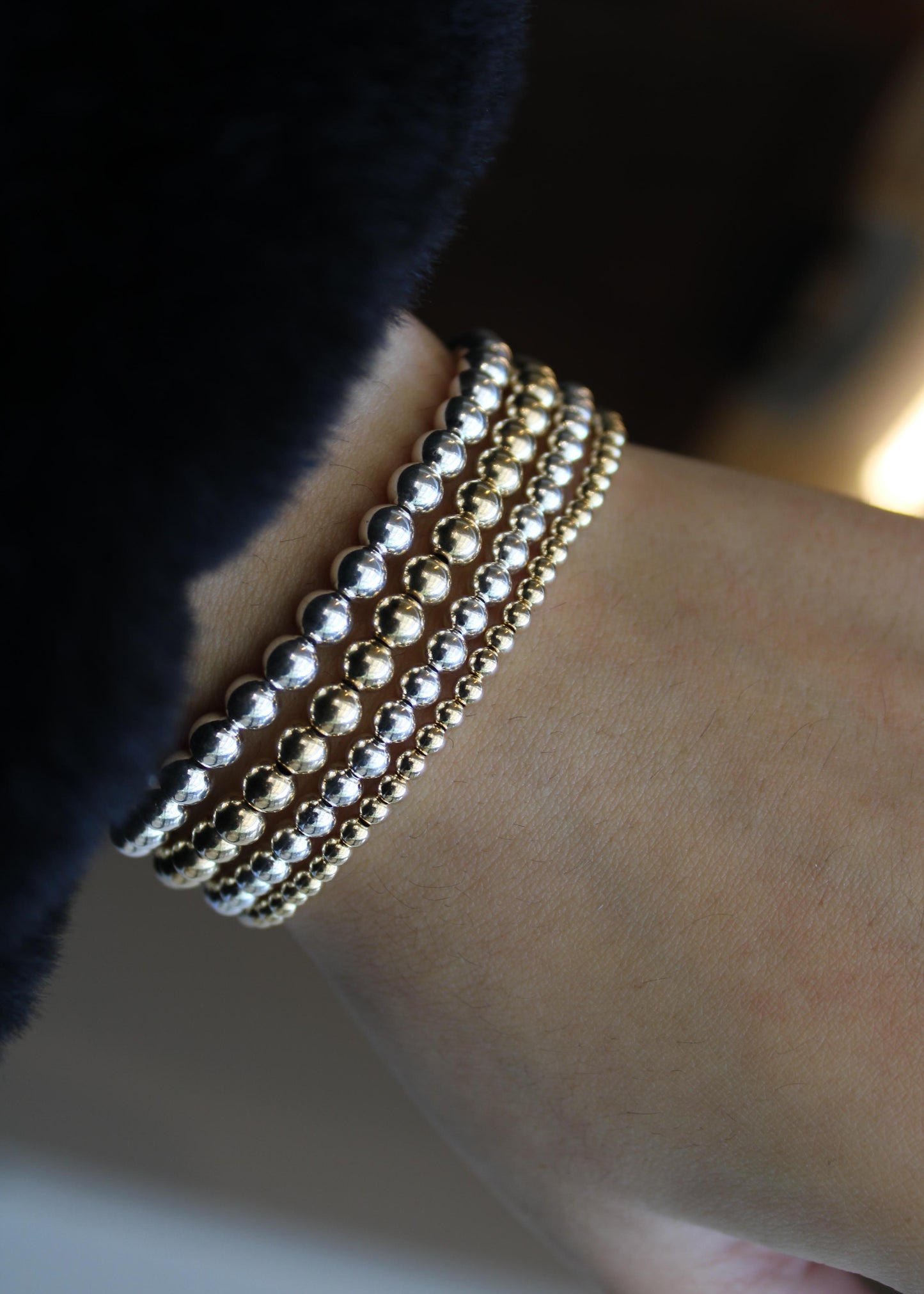 Pulsera Elástica "Beaded"