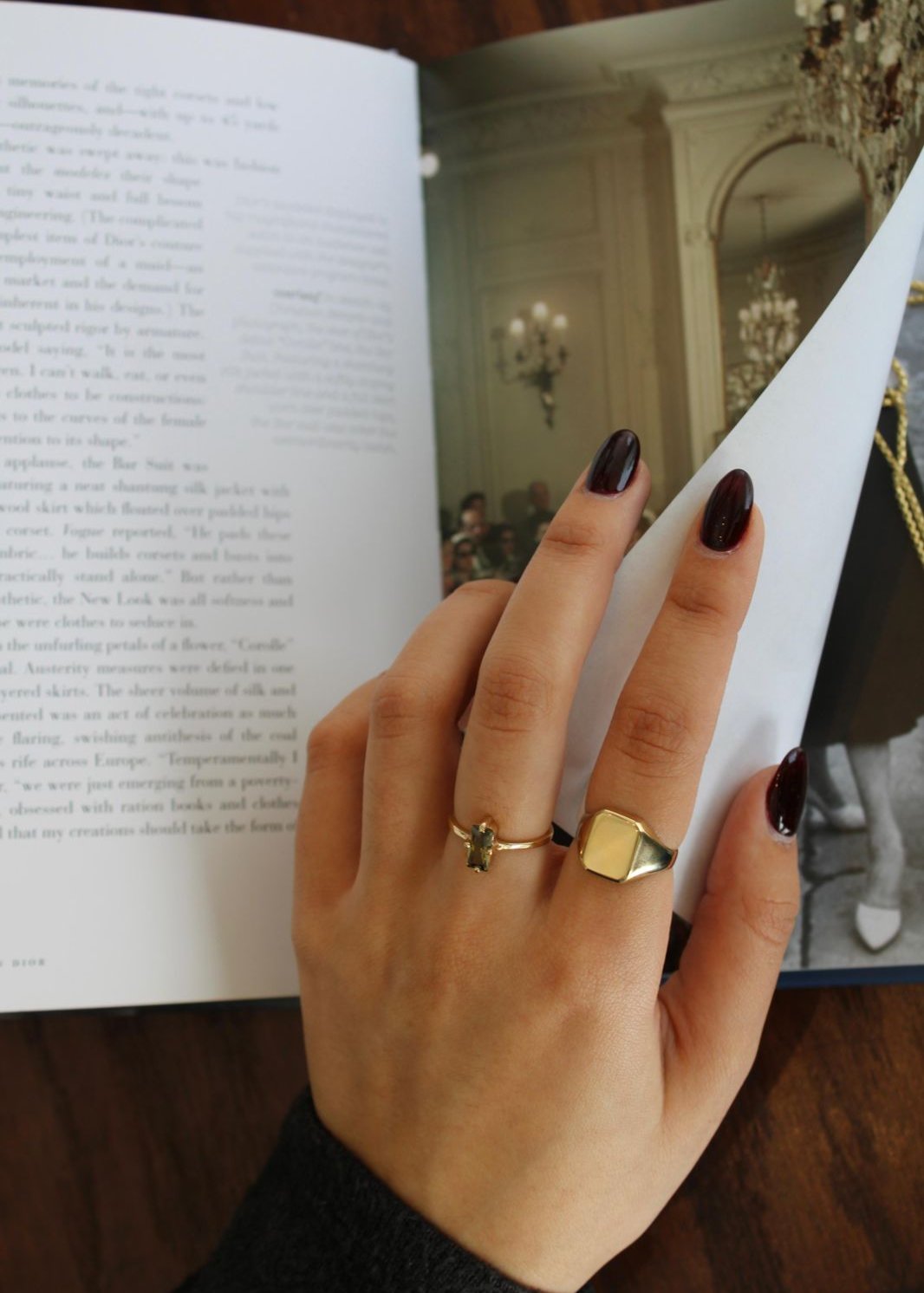 Anillo Rectángulo Oro