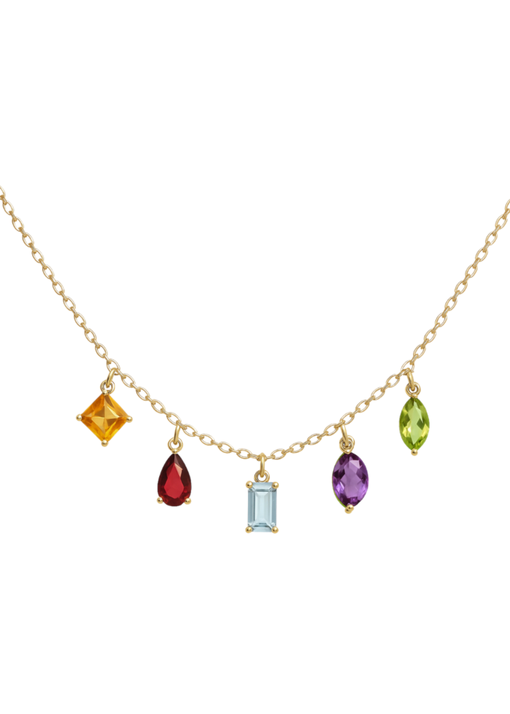 Collar Baguette Rainbow