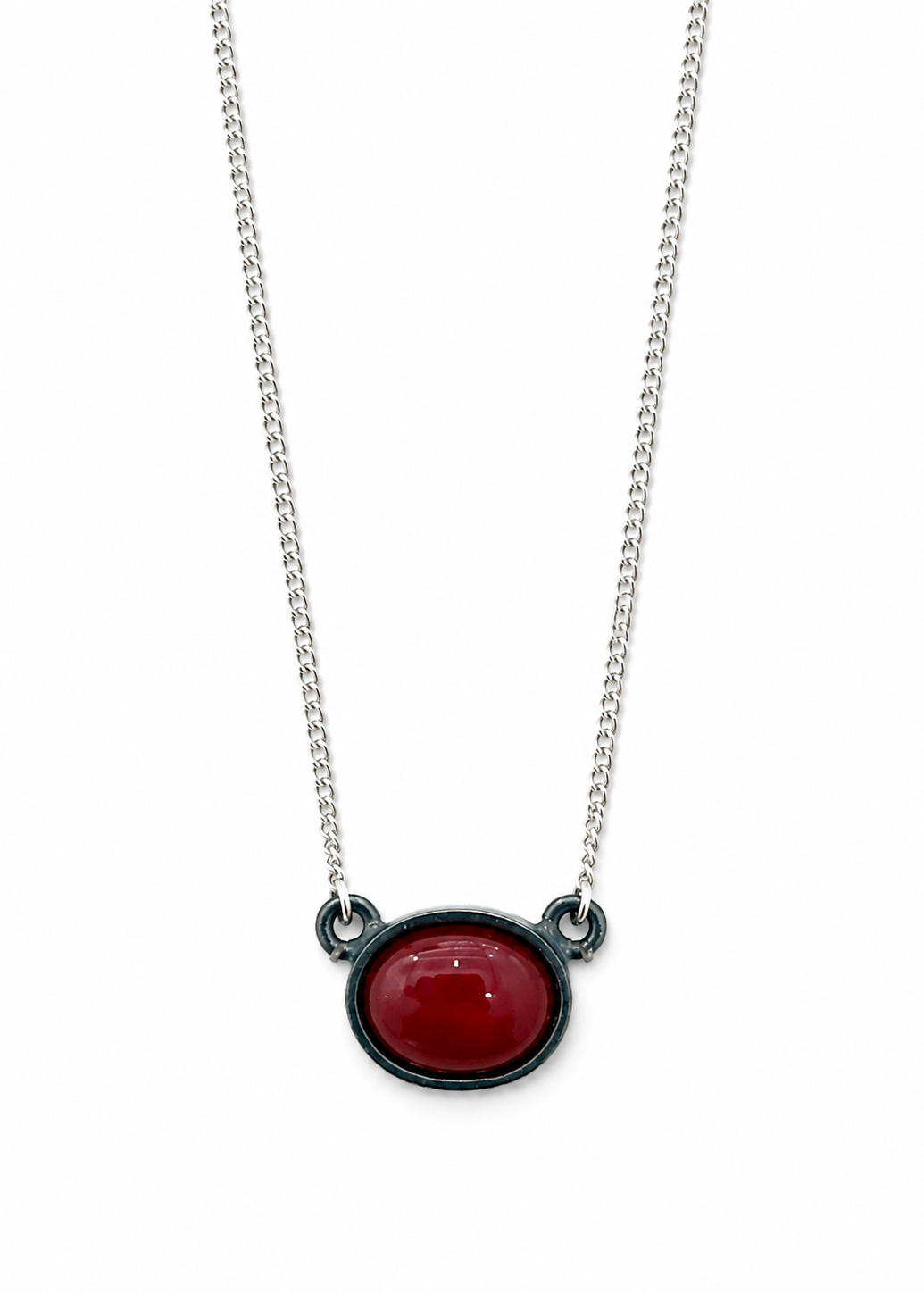 Collar Solitario Plata