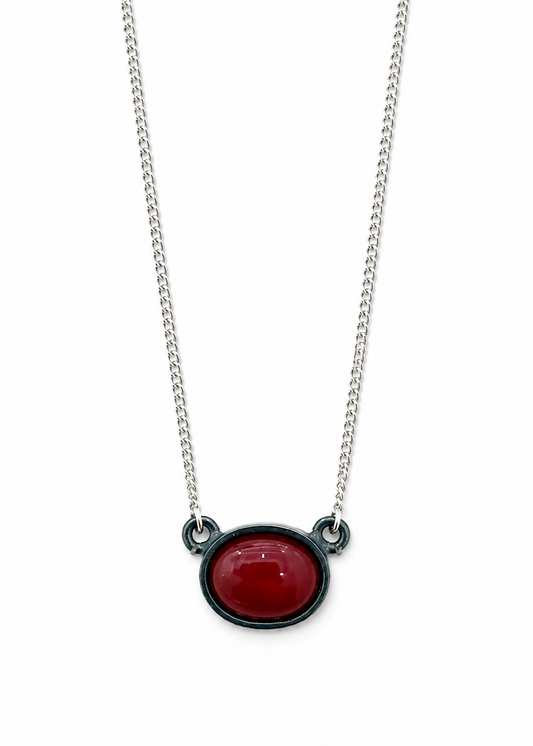 Collar Solitario Plata