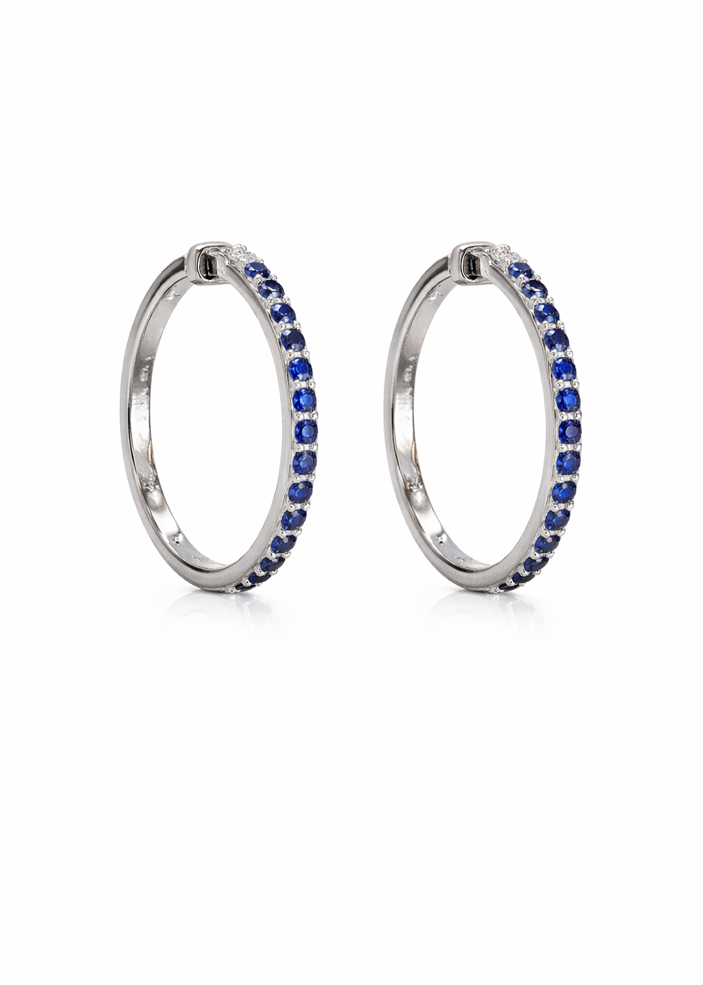 Hoops Piedra Natural Oro
