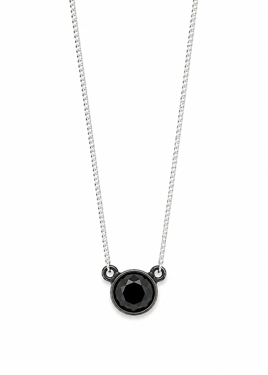Collar Solitario Plata