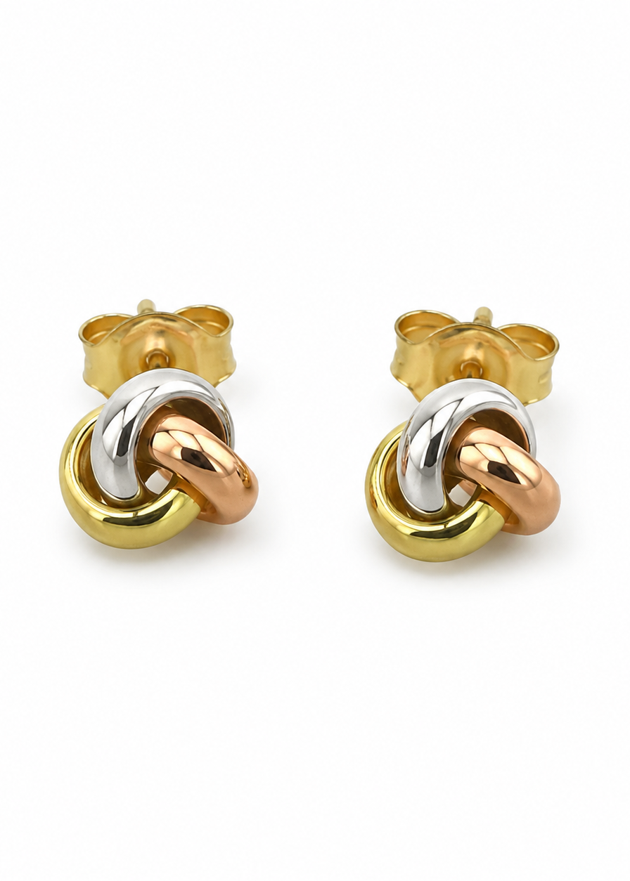Aretes Nudo Oro
