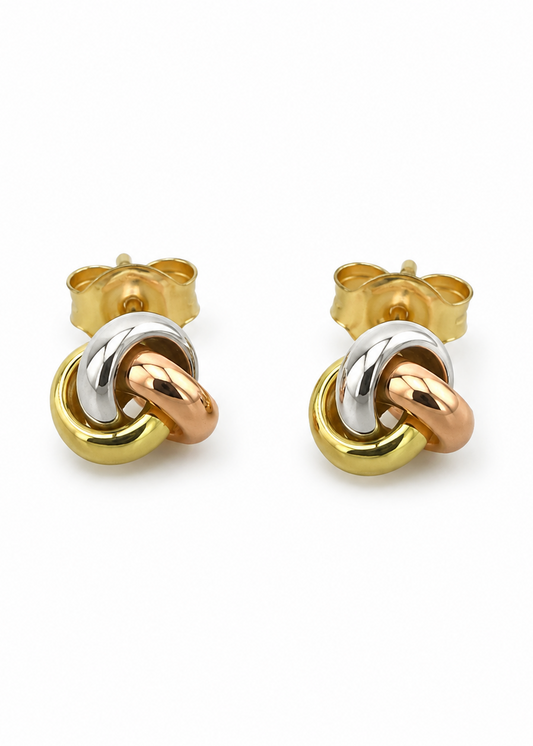 Aretes Nudo Oro