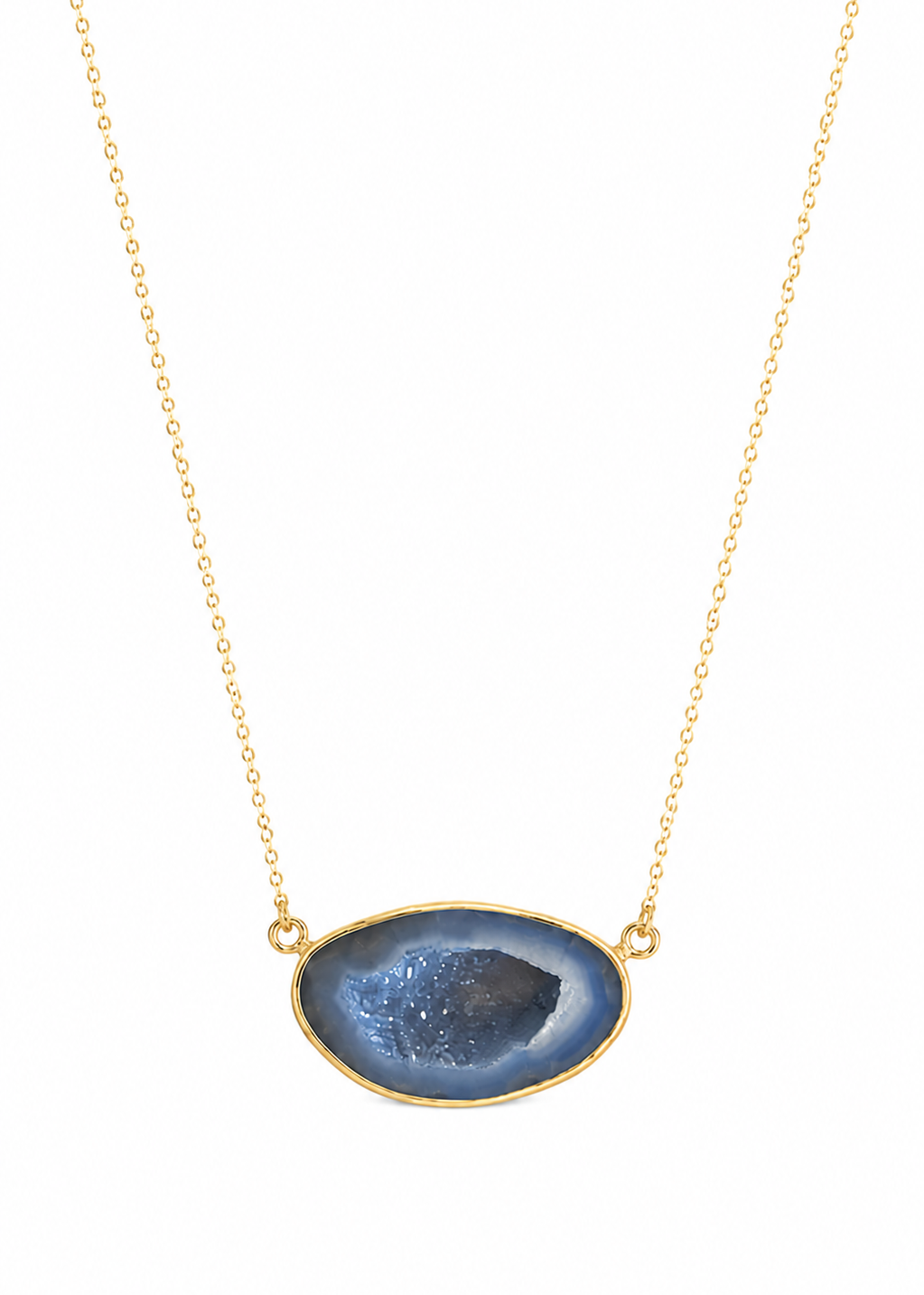 Collar Geoda Oro