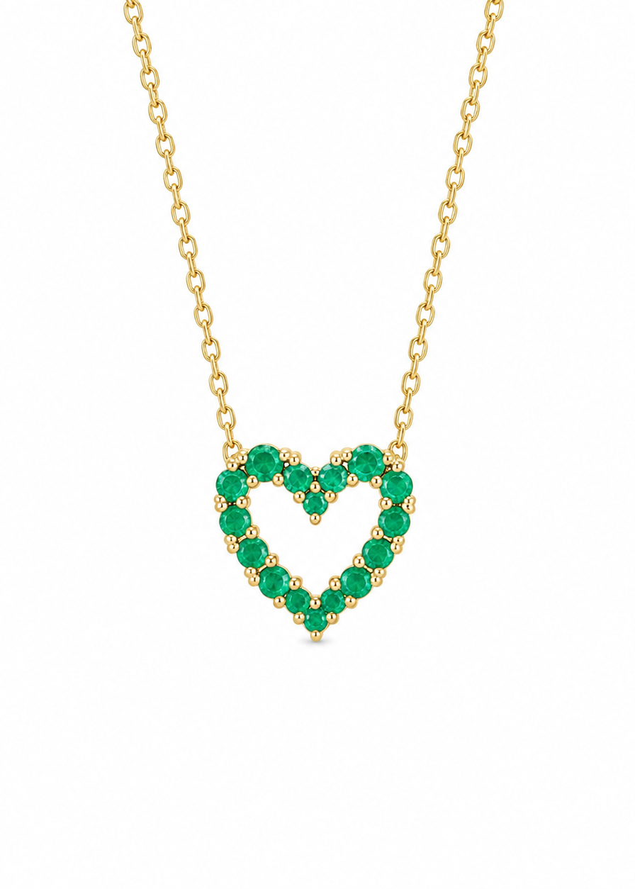 Collar Corazón c/piedras