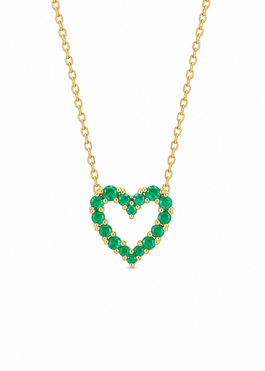 Collar Corazón c/piedras
