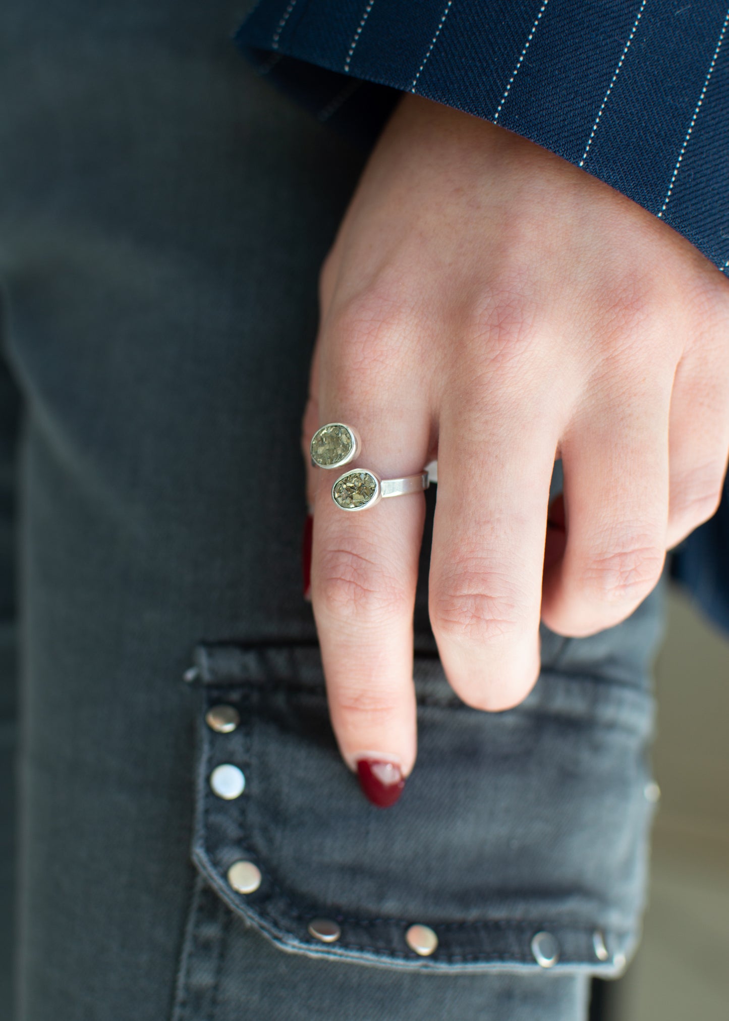 Anillo Pirita Doble