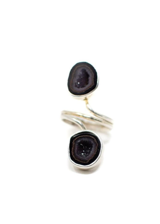 Anillo Doble Geoda Rama