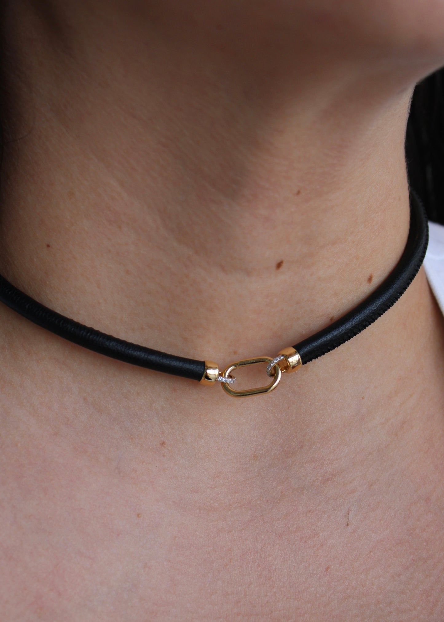 Choker Cuero Link