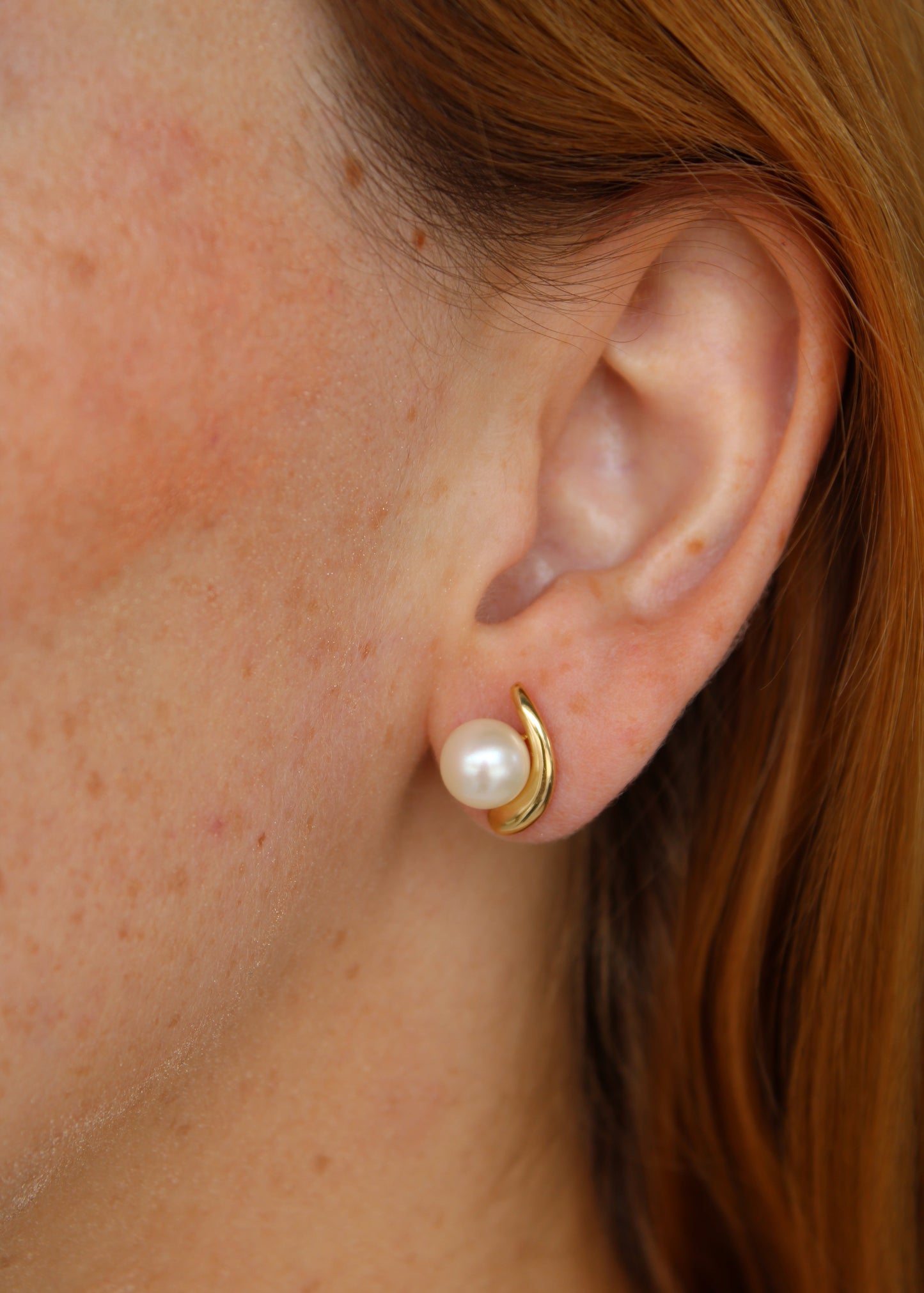 Aretes Luna Perla