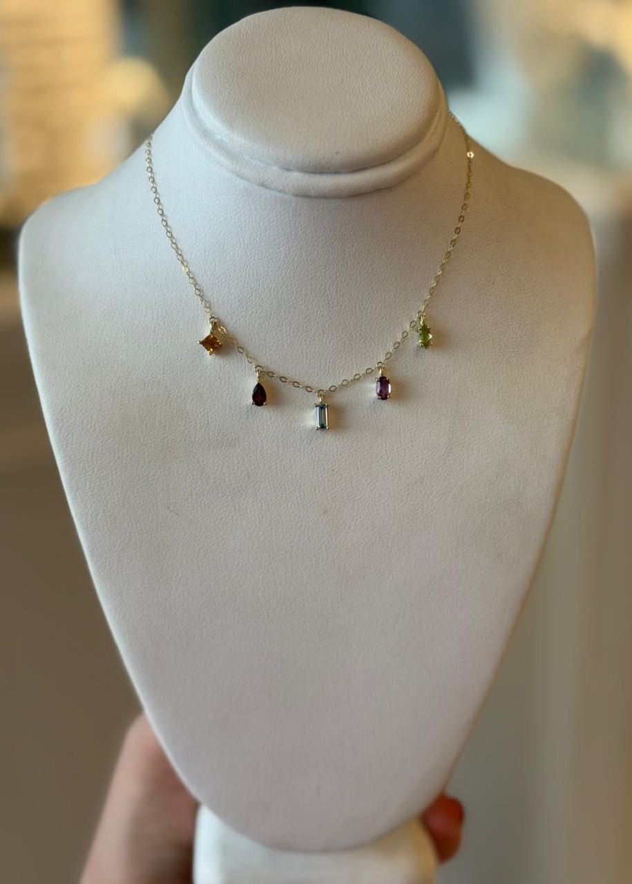 Collar Baguette Rainbow