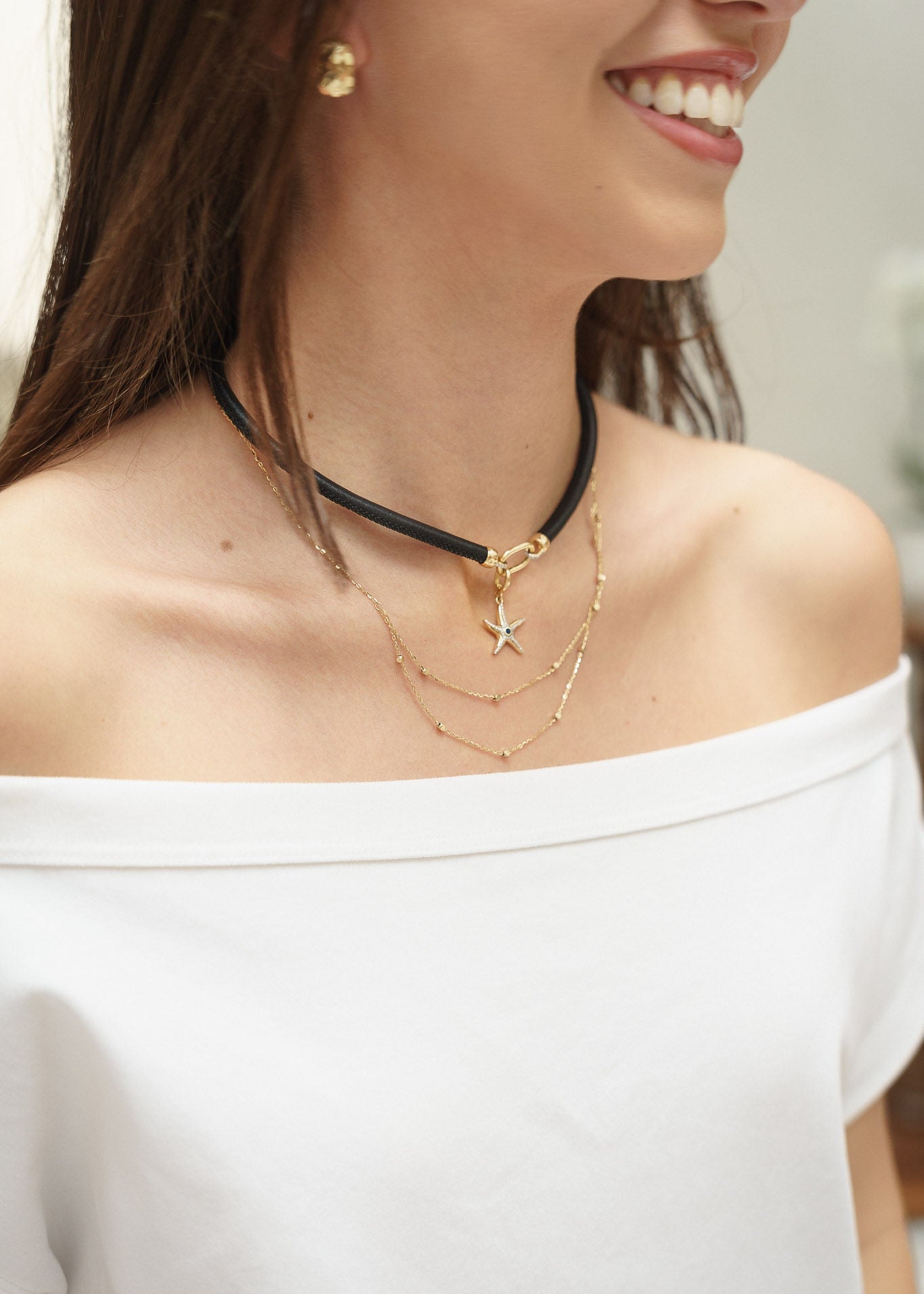 Choker Cuero Link