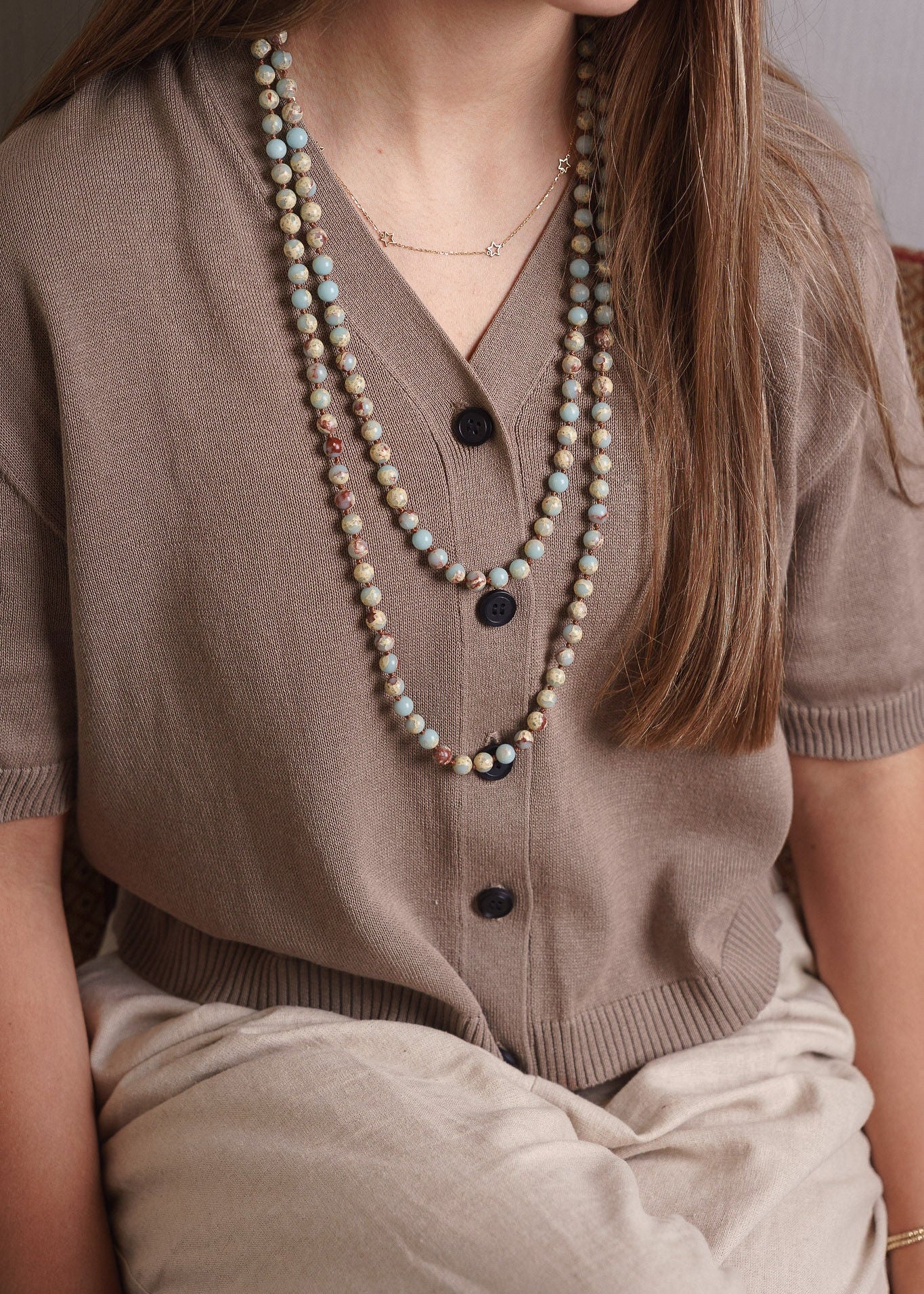 Collar Beaded Piedra