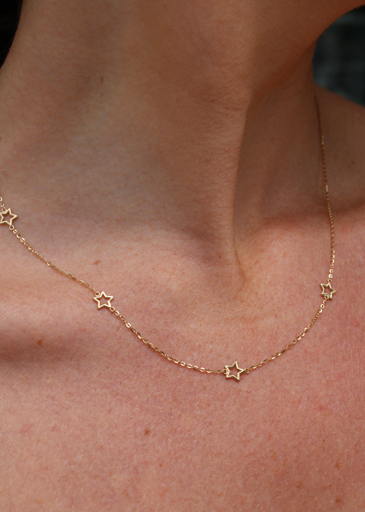 Collar Estrellas Oro