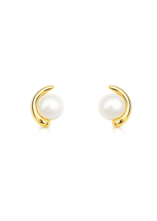 Aretes Luna Perla