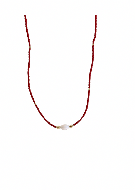 Collar Perlas Chaquiras