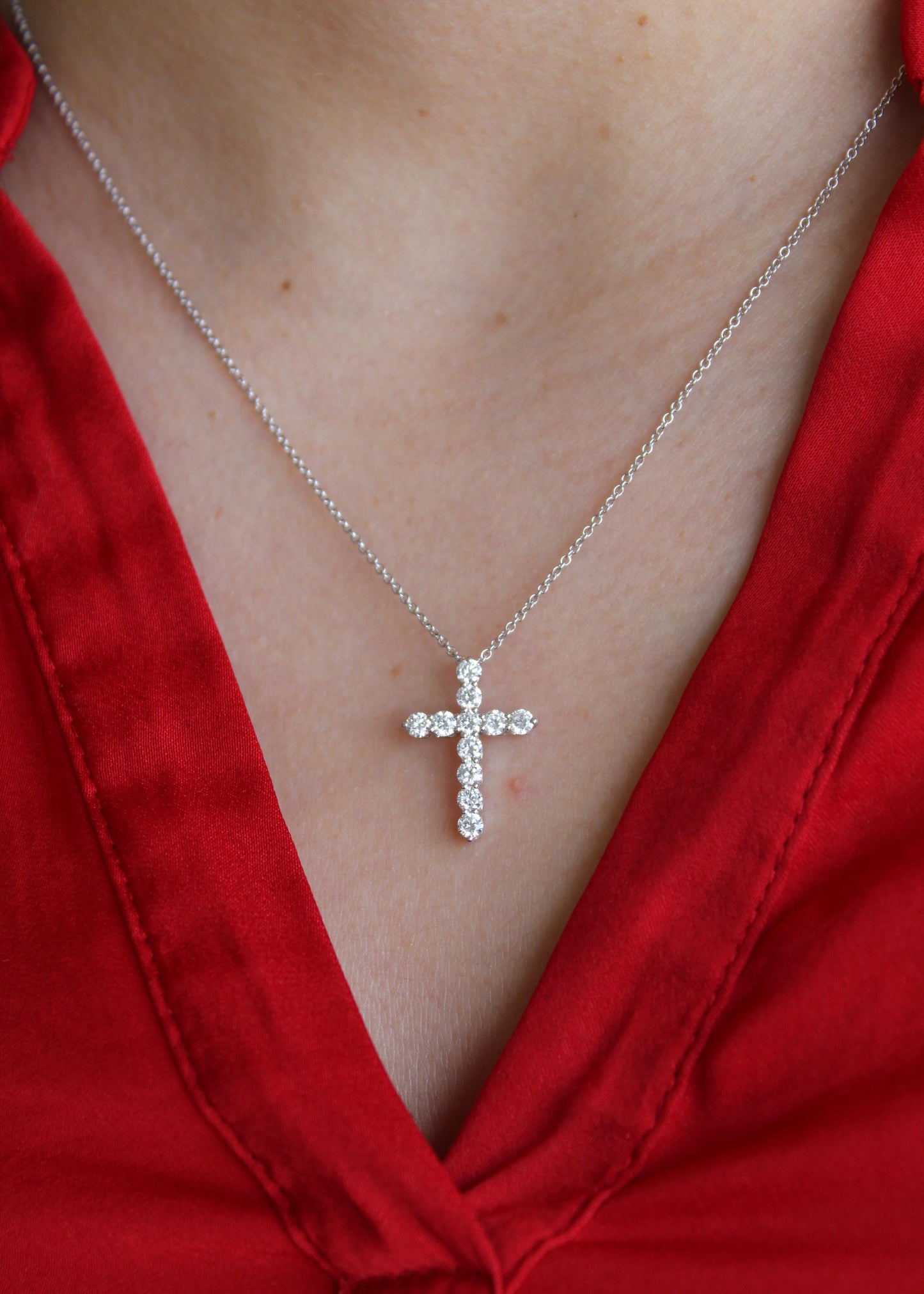 Collar Cruz Diamantes