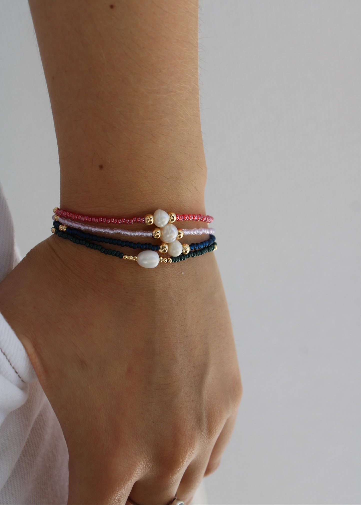 Pulsera Chaquiras Perla