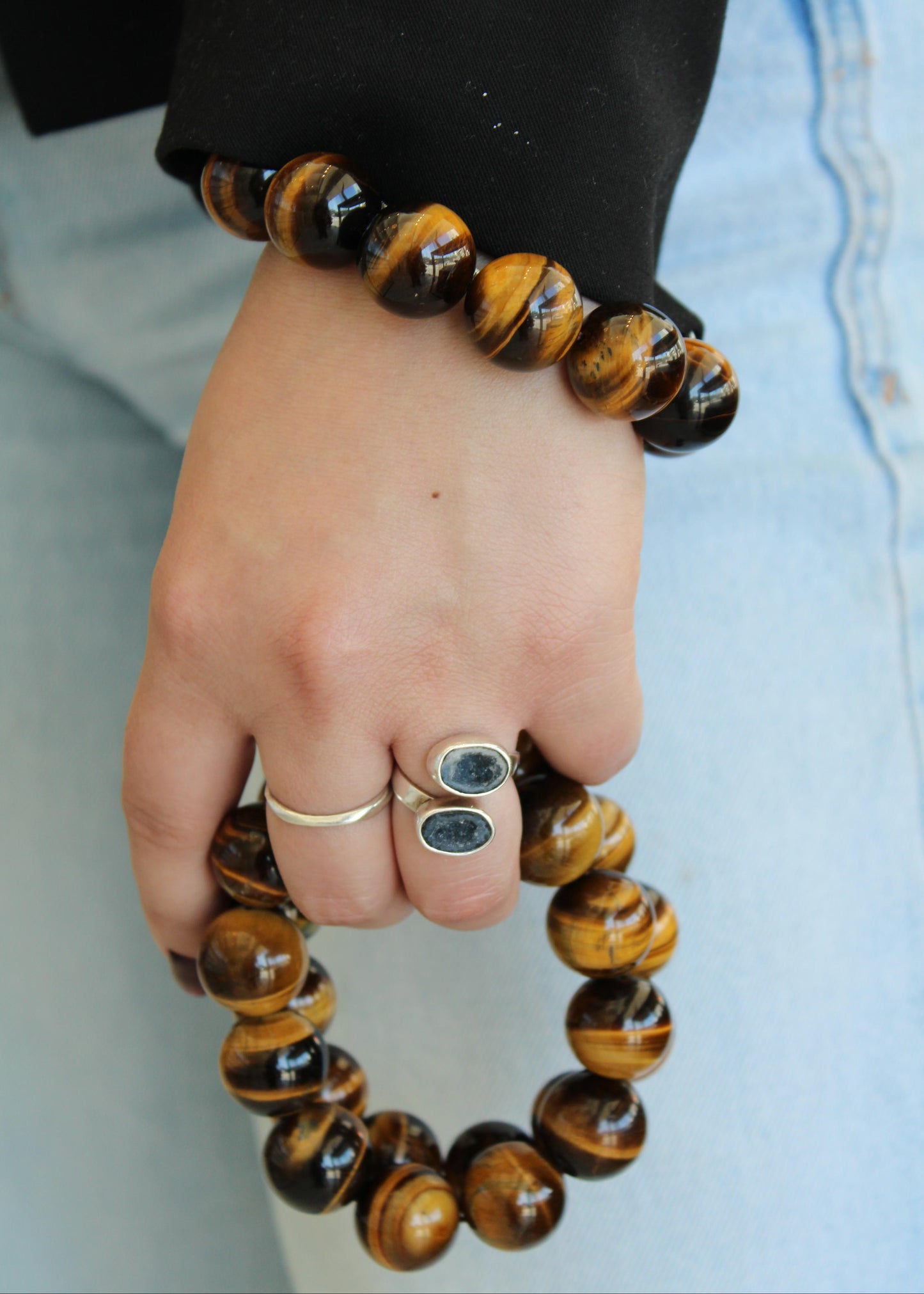 Pulseras Beaded Ojo de Tigre