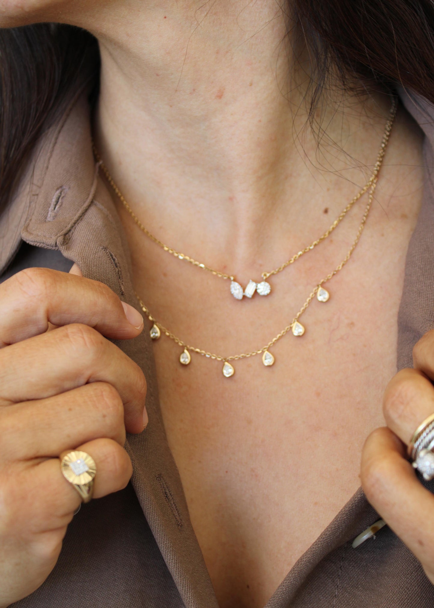 Collar Diamond Drops