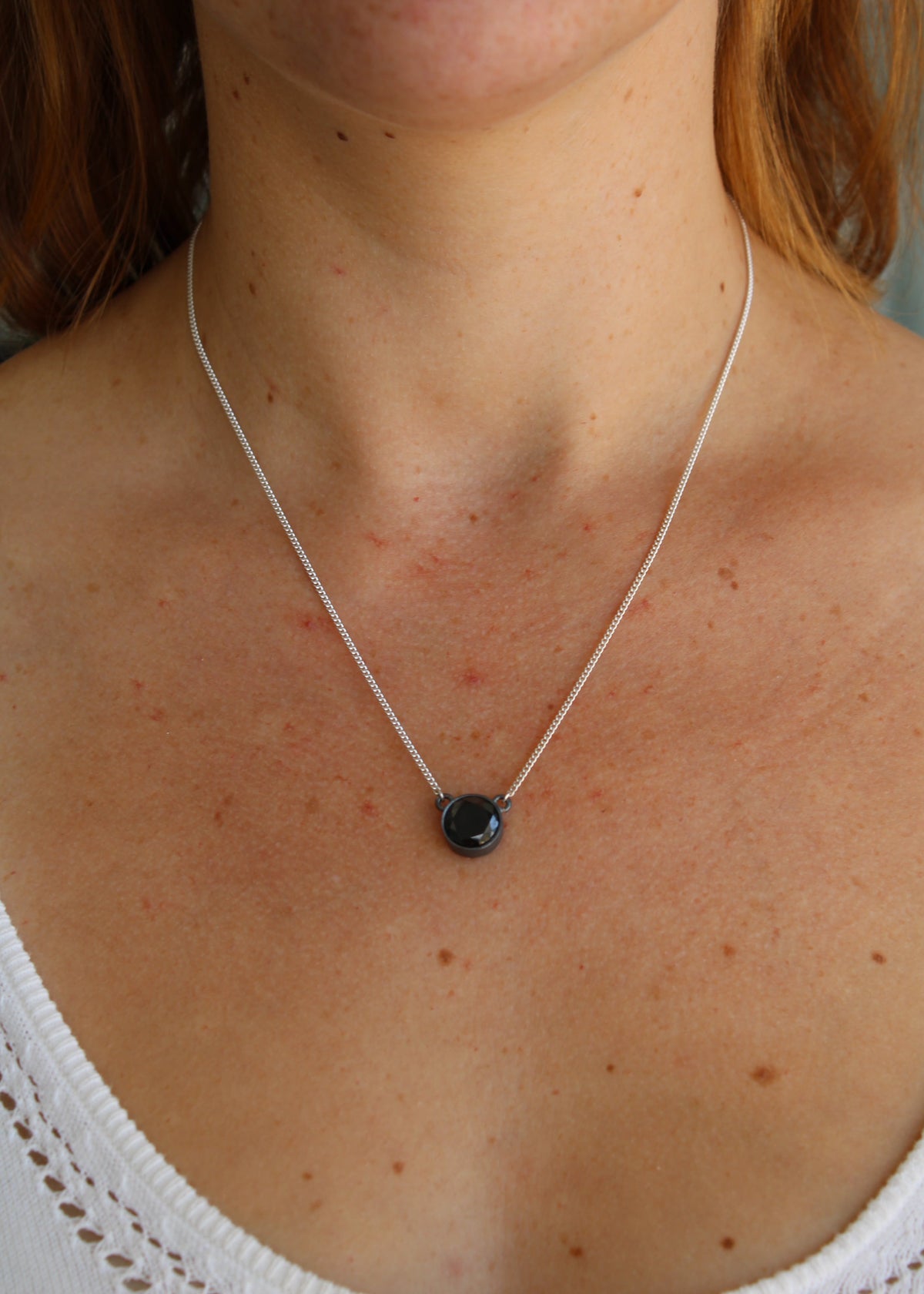 Collar Solitario Plata