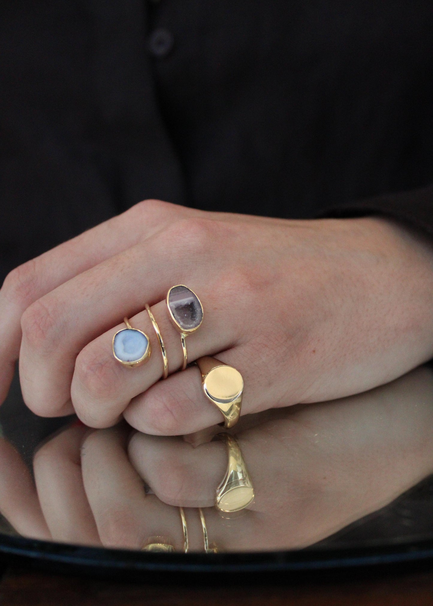 Anillo Espiral Oro
