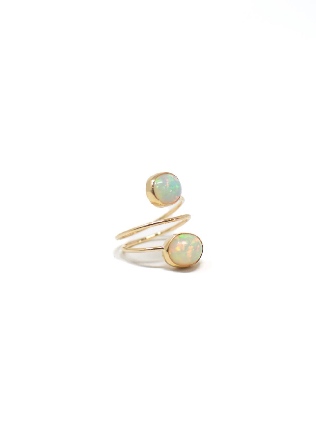 Anillo Espiral Ópalo Oro