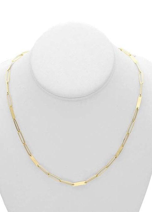 Cadena eslabones c/sólidos Oro