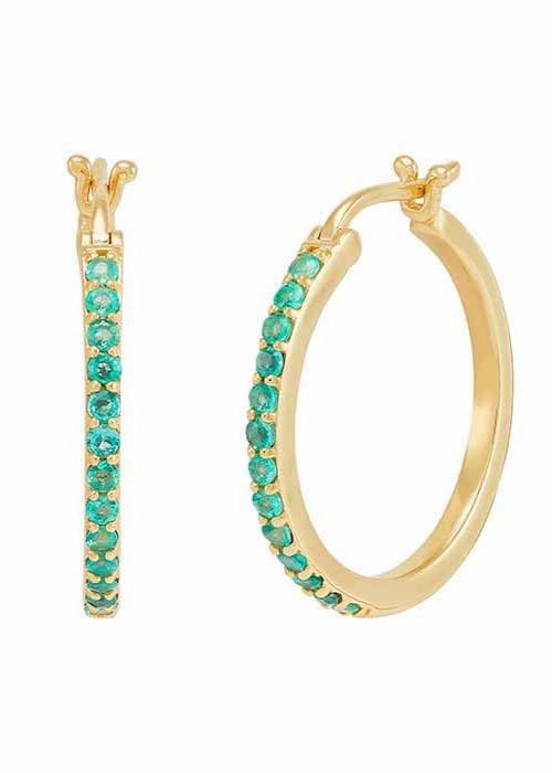 Hoops Esmeralda Oro