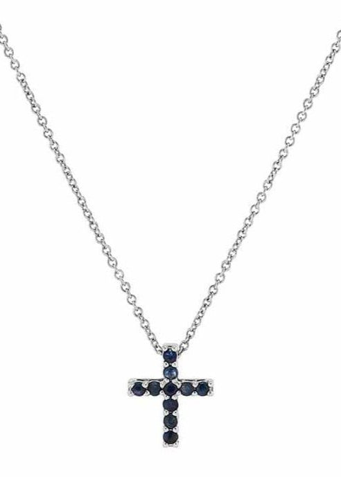 Collar Cruz c/Piedras Oro